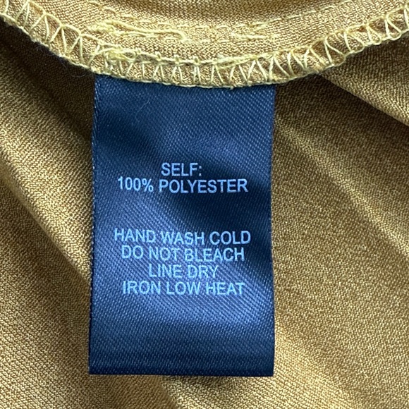 Lulus Pretty Pleats Gold Metallic Pleated Midi Skirt Size Small - Picture 6 of 13